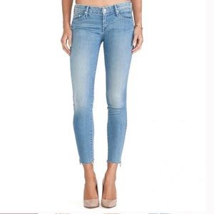 🍄 Mother Looker Zip Fray Wash Home Sweet Home Jeans
